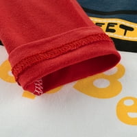 Ајомет врвови за момчиња бебешки момчиња девојки автомобили со писмо со долги ракави маички маички врвови на облека за облека