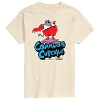 Човек за кучиња - Командант Cupcake - Графичка маица за кратки ракави за мажи