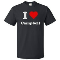 Loveубов маица со маичка Кембел, јас срце Кембел ти подарок