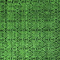 Ахгли Компанија Внатрешен Правоаголник Апстрактни Зелени Модерни Килими, 2'4'
