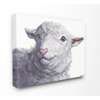 СТУПЕЛ ИНДУСТРИИ ГОЛЕМО овци глави животински акварели Сликарство Супер платно wallидна уметност од Georgeорџ Дијахенко