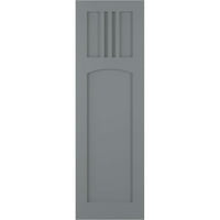 Ekena Millwork 12 W 51 H TRUE FIT PVC San Miguel Mission Style Fixed Mount Sulters, океански оток