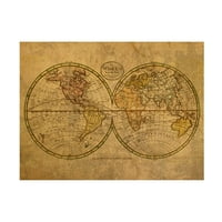 Црвениот атлас дизајнира „Гроздобер мапа на светот 1798“