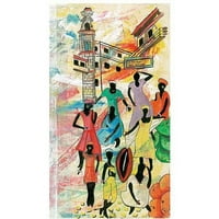 Заштитена марка ликовна уметност la bodeguita Canvas Art by Robert Lulzan, 18x32