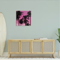 Таппел палми за зајдисонце Силуета за пејзажи со пејзаж галерија завиткана од платно печатење wallидна уметност