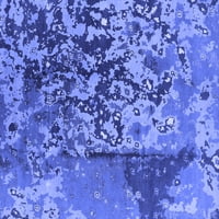 Агли Компанија Машина Перат Затворен Правоаголник Ориентални Сини Индустриски Површина Килими, 2 '3'