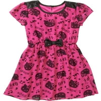 Hello Kitty Girls's Aop Chiffon фустан