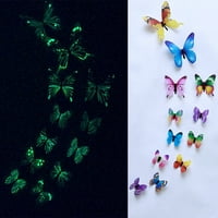 Налепници Прозрачна Пеперутка Дизајн Налепница Уметност Ѕид Налепници Соба Магнетни Декор бу + Сина