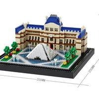 Тојела микро-дијамантски мали честички градежни блокови собрани Замок за градење играчки