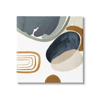 СТУПЕЛ ИНДУСТРИИ Апстрактните заоблени форми Шадија Шема со детали за акварел детали за сликарство завиткано платно печатено