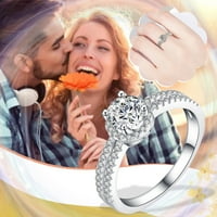 кеусн сјаен цирконски прстен за жени моден накит популарни додатоци за жени
