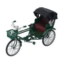 Модел На Рикша На Тркала, Модел На Рикша Мал Компактен Симпатичен Стил За Домашно Црно, Зелено
