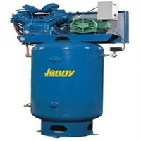 Compressors jenny Compressors U75B-80V Вертикална електрична стационарна компресор со две фази со U PUMP, галон резервоар, фаза,