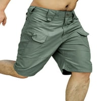 Мажи Мулти Џебови Летни Шорцеви Патент Пешачење Кратки Панталони Права Нога Отворено Карго Шорцеви