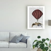 Трговска марка ликовна уметност „гроздобер машина за летање“ платно уметност од фан фанки