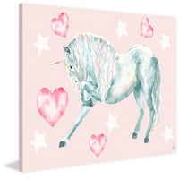 Marmont Hill Pastel Hair Unicorn Canvas Wallидна уметност