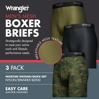 Кратки за дишење на боксери за дишење на машката Wrangler, пакувања